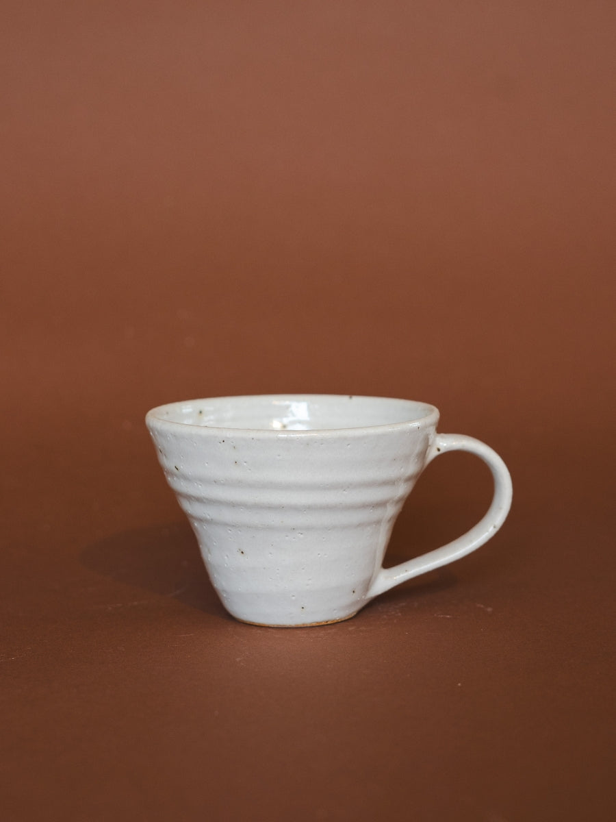 Kaffekop m. hank - Pearl White