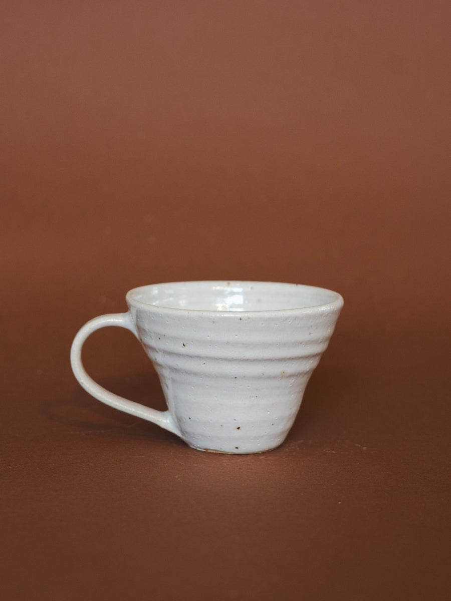 Kaffekop m. hank - Pearl White